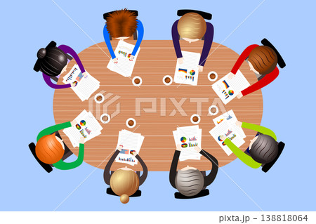 Conference table, teamwork concept Conference table, teamwork concept 138818064