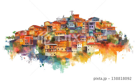 Kigali. Kigali hand drawn watercolor illustration on white background Kigali. Kigali hand drawn watercolor illustration on white background 138818092
