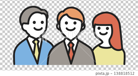 Three smiling businessmen Three smiling businessmen 138818512