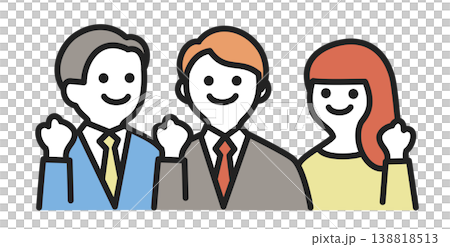 三個膽大的商人擺姿勢 三個膽大的商人擺姿勢 138818513