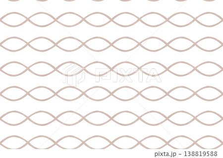 Bakery branding seamless watercolor pattern with rope ornament. Hand painted repeating border design for packaging, textile, wrapping paper and organic food branding applications and surface print use 138819588