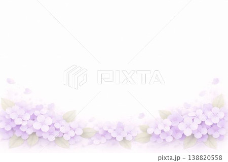 白い紫陽花の背景 白い紫陽花の背景 138820558