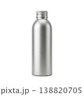 Aluminum cylinder with threaded cap, packaging mock-up for beauty or drink products, studio shot. 138820705