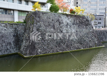 駿府城38 三の丸石垣、外濠 138821396