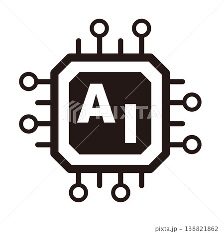 AI・人工知能のラインアイコン08 138821862