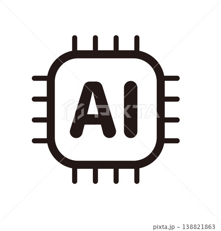 AI・人工知能のラインアイコン09 138821863