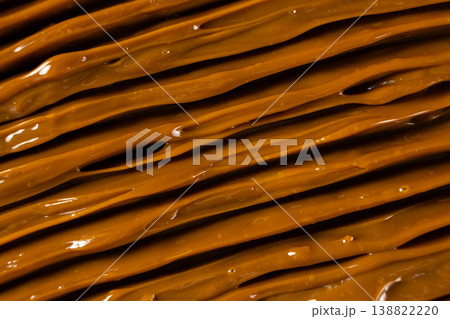 Macro of sweet caramel cream texture 138822220