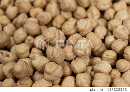 Macro texture of organic raw chickpea seeds. Macro texture of organic raw chickpea seeds. 138822328