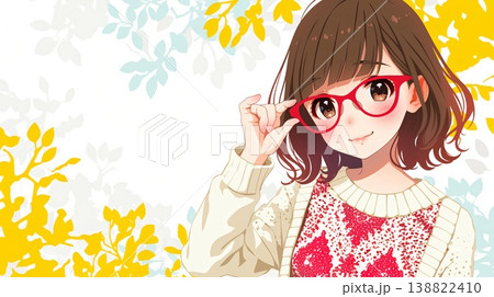 メガネをかけた女性 138822410