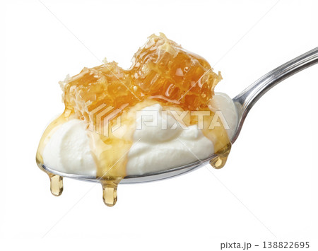 コムハニーをのせたグリークヨーグルト 138822695