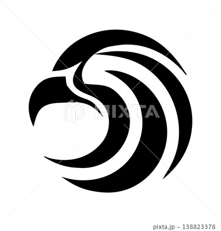 Elegant Minimal Eagle Branding Logo Set 138823378
