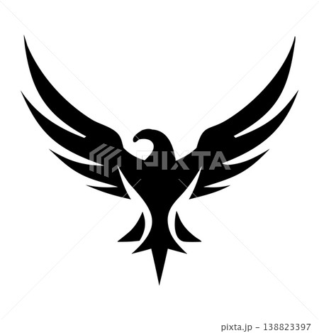 Elegant Eagle Emblem Minimal Logo 138823397