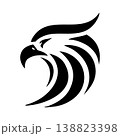 Simple Black Eagle Badge Logo Design 138823398