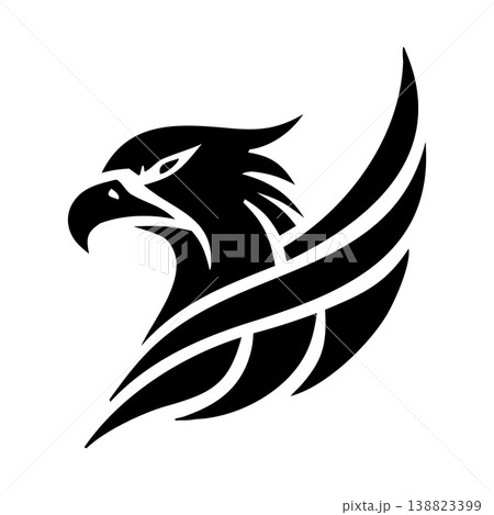 Minimal Geometric Eagle Logo Design 138823399