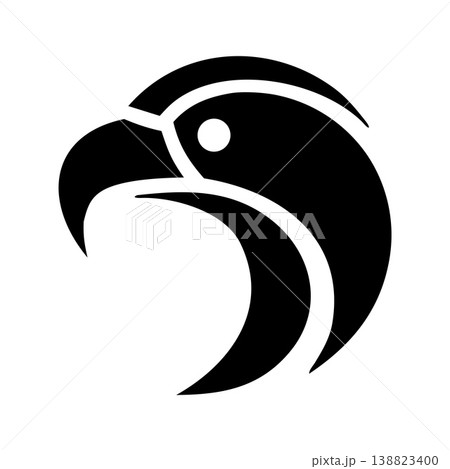 Simple Elegant Polygon Eagle Logo 138823400