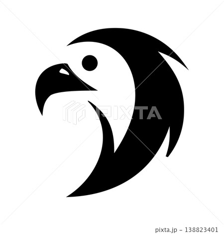 Elegant Line Art Eagle Logo 138823401
