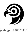 Simple Black Eagle Head Logo Vector Style 138823415