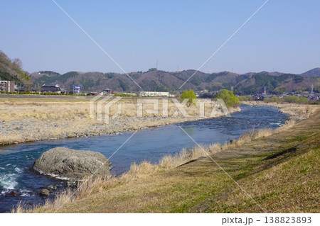 2月の狩野川 修善寺橋付近 伊豆半島の川 2月の狩野川 修善寺橋付近 伊豆半島の川 138823893