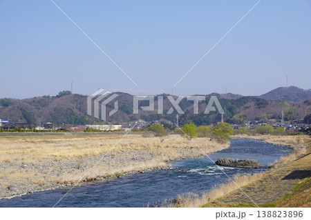 2月の狩野川 修善寺橋付近 伊豆半島の川 2月の狩野川 修善寺橋付近 伊豆半島の川 138823896