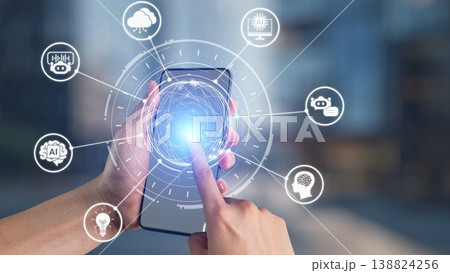 AI Brain Processing Data with Generative Artificial Intelligence Concept Spire AI Brain Processing Data with Generative Artificial Intelligence Concept Spire 138824256
