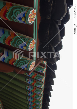 Close-up of a tiled roof Close-up of a tiled roof 138824429