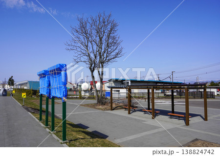 駅跡地さくら公園（旧新十津川駅）の春 138824742