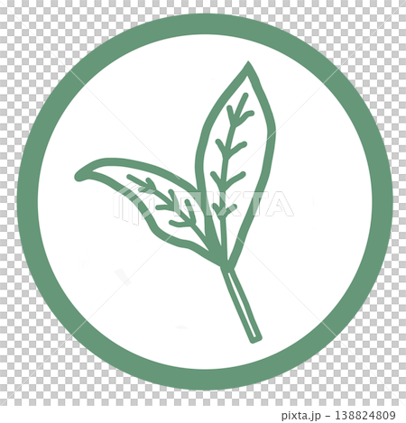 Simple tea leaf icon Simple tea leaf icon 138824809