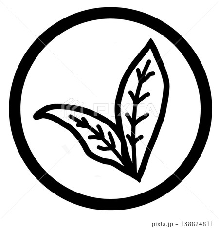 茶葉のマーク 茶葉のマーク 138824811