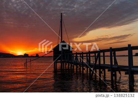 日没後の東郷湖の夕景 日没後の東郷湖の夕景 138825132