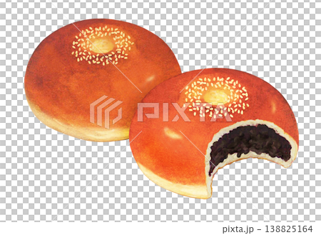 吃了一半的紅豆麵包 - 2 138825164