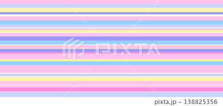 カラフルなパステルカラー、ストライプ背景素材 138825356
