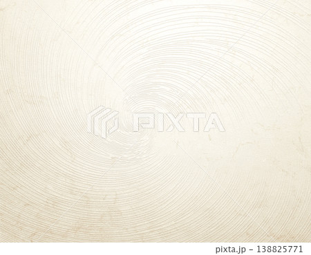 ベージュの和紙背景素材｜渦模様が広がる抽象デザイン 138825771