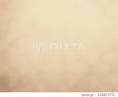 銅色の和紙背景素材｜円弧模様が浮かぶ上品な和紙 138825772