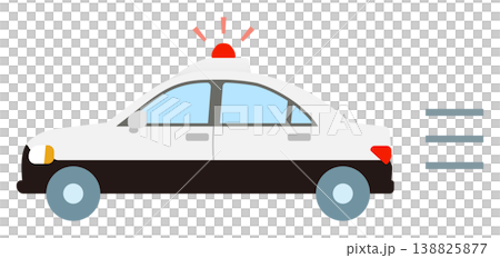 サイレンを鳴らしたパトカー サイレンを鳴らしたパトカー 138825877