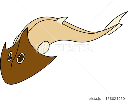 ポップなケファラスピスのイラスト 138825930