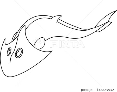 ポップなケファラスピスのイラスト 138825932