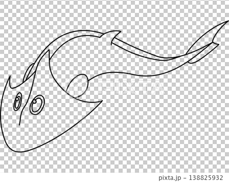 ポップなケファラスピスのイラスト 138825932