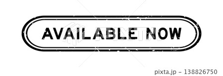 Grunge black available now word rubber seal stamp on white background Grunge black available now word rubber seal stamp on white background 138826750