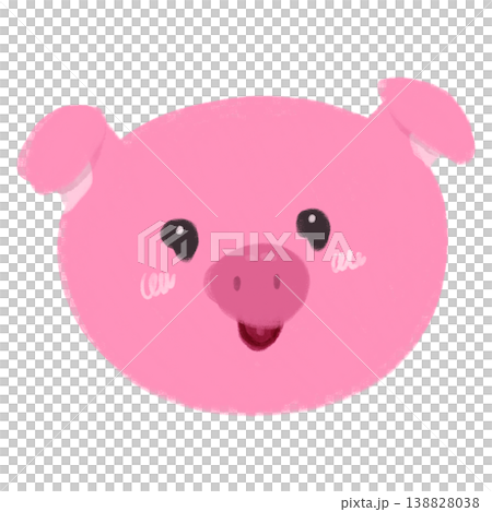 Pink Pig Cartoon Pink Animal Cartoon Farm Animals Pink Pig Cartoon Pink Animal Cartoon Farm Animals 138828038