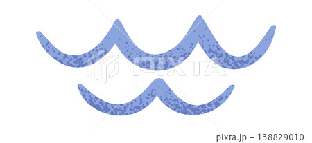 Wave Symbol Seamless Current Doodle Style Wave Symbol Seamless Current Doodle Style 138829010