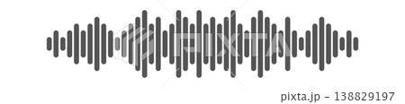 Sound Waveform Audio Pulse Line Art 138829197