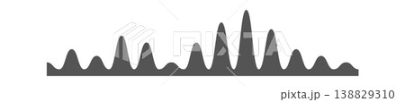 Audio Waveform Peaks Equalizer Silhouette Audio Waveform Peaks Equalizer Silhouette 138829310