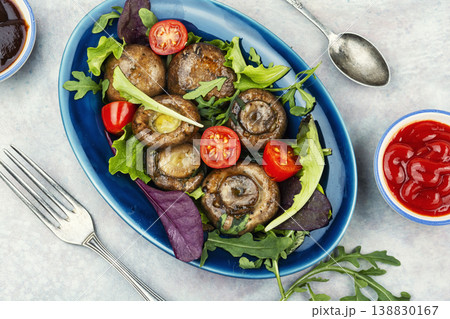Plant Based Vegetable and Mushroom Salad Plant Based Vegetable and Mushroom Salad 138830167