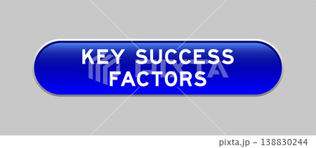Blue color capsule shape button with word key...のイラスト素材 [138830244] - PIXTA