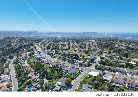 Aerial view of La Jolla Hills, San Diego, California, USA Aerial view of La Jolla Hills, San Diego, California, USA 138832130