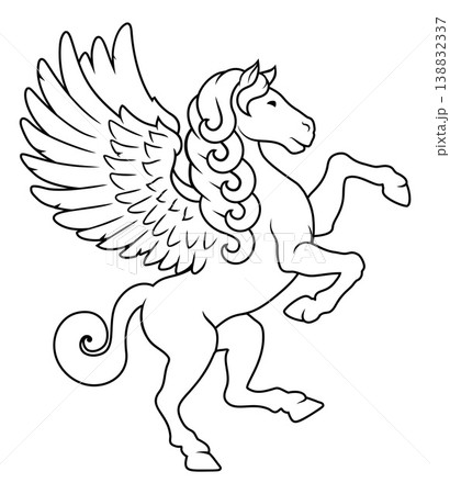 Pegasus Horse Coat of Arms Heraldic Animal Pegasus Horse Coat of Arms Heraldic Animal 138832337