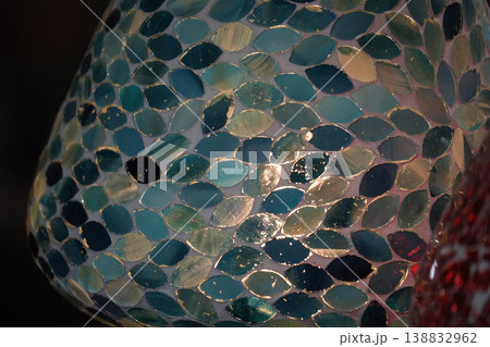 egyptian glass lamp detail close up egyptian glass lamp detail close up 138832962