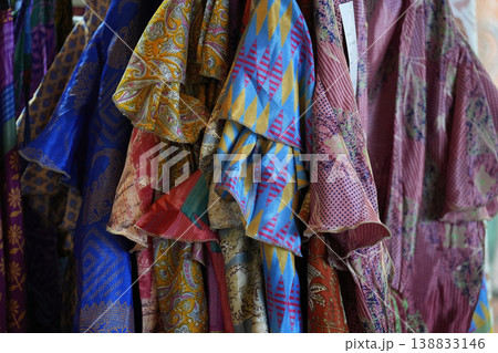 indian clothes detail colorful decorated 138833146