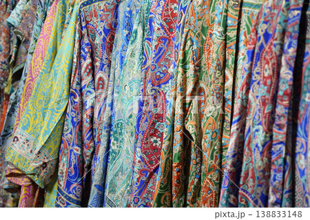 indian clothes detail colorful decorated indian clothes detail colorful decorated 138833148