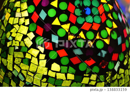 egyptian glass lamp detail close up egyptian glass lamp detail close up 138833159